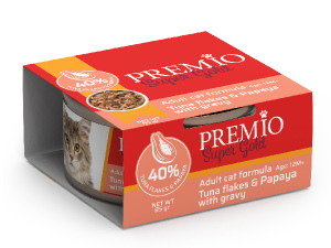 שימורי פרמיו סופר גולד טונה ופאפאיה 85 גרם