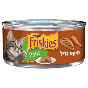 פריסקיז מזון לח  לחתול פטה מיקס גריל