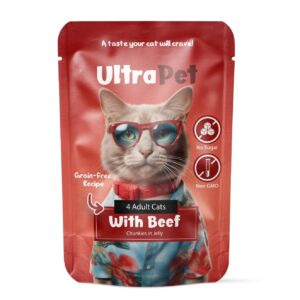 פאוץ אולטרה פט בקר לחתול 85 גרם