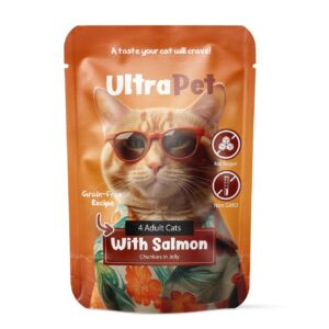 פאוץ אולטרה פט סלמון לחתול בוגר 85 גרם