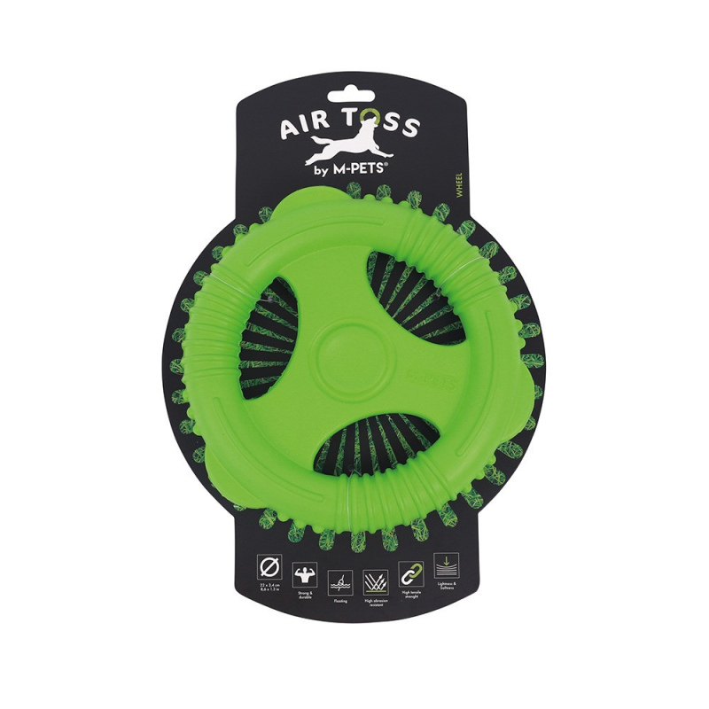 אמפט צעצוע צף לכלב אייר טוז גלגל זריקה – ירוק