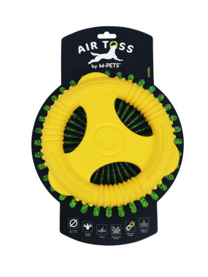 אמפט צעצוע צף לכלב אייר טוז גלגל זריקה – צהוב