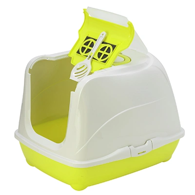 שירותים סגורים לחתול עם פתח עליון ג’מבו