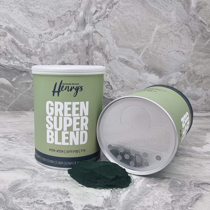 Henrys GREEN סופר בלנד – קייל | ספירולינה | אלפא אלפא